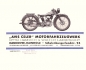 Preview: Avis Celer 200ccm Modell Comfort brochure ca.1930