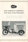 Preview: ADI Motor-Lieferdreirad brochure ca. 1950