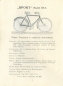 Preview: Sport bicycle program 1909