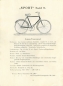 Preview: Sport bicycle program 1909