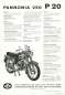 Preview: Pannonia 250 P 20 Prospekt ca. 1970