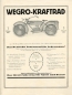 Preview: Wegro Kraftrad brochure ca. 1922