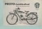 Preview: Presto Motor-Fahrrad Prospekt ca. 1934