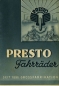 Preview: Presto bicycle and motorcycle brochure ca. 1936