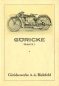 Preview: Göricke K 1 Motorrad Prospekt ca. 1924