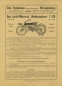 Preview: Niedersachsen Leichtmotorrad Prospekt 1920er Jahre