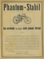 Preview: Phantom Stabil bicycle brochure ca. 1921