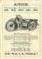 Preview: Ardie 500 cc brochure 1926