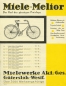 Preview: Miele Melior bicycle brochure 9.1931