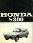 Preview: Honda S 800 Prospekt 1960er Jahre