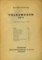 Preview: VW Käfer owner`s manual 9.1948