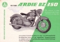 Preview: Ardie BZ 350 Prospekt 8.1955