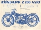 Preview: Zündapp Z 200 Prospekt 10.1928