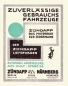 Preview: Zündapp Programm ca. 1927