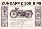 Preview: Zündapp Z 300 Prospekt 5.1929