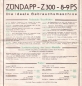 Preview: Zündapp Z 200 und Z 300 Prospekt 1929