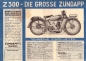 Preview: Zündapp Z 300 Luxus Prospekt ca. 1930