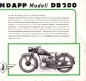 Preview: Zündapp DB 200 brochure ca. 1948