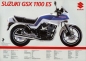 Preview: Suzuki GSX 1100 ES, Rückseite GSX 1100 E Prospekt 1984