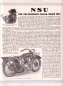 Preview: NSU 500 ccm Einzylinder Touren-Modell Prospekt 1927