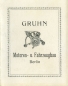 Preview: Gruhn Programm ca. 1922