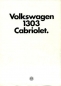 Preview: VW Käfer 1303 Cabriolet Prospekt 1.1979