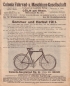 Preview: Colonia Fahrrad Programm 1911