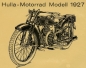 Preview: Hulla 205 ccm brochure 1927