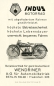 Preview: Indus motorcycle 350 ccm brochure ca. 1925