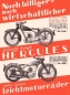 Preview: Hercules Leichtmotorräder Prospekt 1933