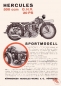 Preview: Hercules 500ccm sportmodel brochure 1933