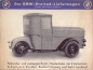 Preview: BMW Dreirad-Lieferwagen Prospekt 1933