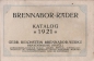 Preview: Brennabor bicycle program 1921 part 1