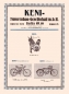 Preview: Keni Einbau-Motor und Leichtmotorrad Prospekt 1920er Jahre