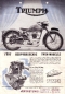 Preview: Triumph Twin Modelle Prospekt 1950er Jahre