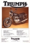 Preview: Triumph Bonneville UK Prospekt 1986