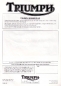 Preview: Triumph Bonneville UK Prospekt 1986