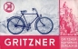 Preview: Gritzner Fahrrad Prospekt ca. 1936