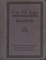 Preview: AGA 6/20 PS Ersatzteilliste 1920er Jahre