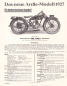 Preview: Ardie 500 ccm Prospekt 1927