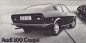Preview: Audi 100 Coupé Prospekt 8.1969