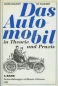 Preview: L. Baudry de Saunier Das Automobil in Theorie und Praxis Band 1+2 1900 Reprint