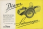 Preview: Diana Seitenwagen Prospekt 1950er Jahre