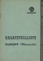 Mobile Preview: Dürkopp Dianette Ersatzteilliste 4.1960