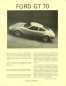 Preview: Ford GT 70 Prospekt 1970 f