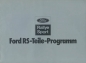 Preview: Ford RS Teile Programm 10.1974