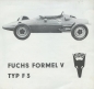 Preview: Fuchs Formel V Typ F 3 Prospekt ca. 1970