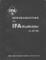 Preview: IFA Typ RT 125 Bedienungsanleitung 1953