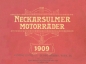 Preview: NSU motorcycle program 1909