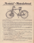 Preview: Nestoria Motorfahrrad Prospekt ca. 1931